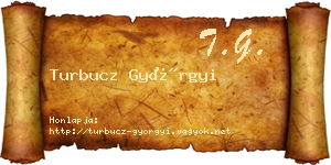 Turbucz Györgyi névjegykártya