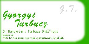 gyorgyi turbucz business card